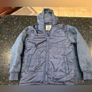 Kids Gray and Black Hooded Jacket